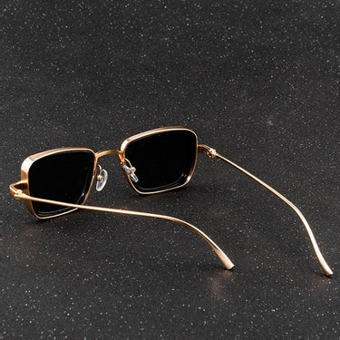 2021 NEW VINTAGE STEAMPUNK SUNGLASSES MEN WOMEN RETRO METAL SQUARE MEN'S SUN GLASSES MALE TRENDY BRAND SHADES FOR MEN UV400 - PILOTSX